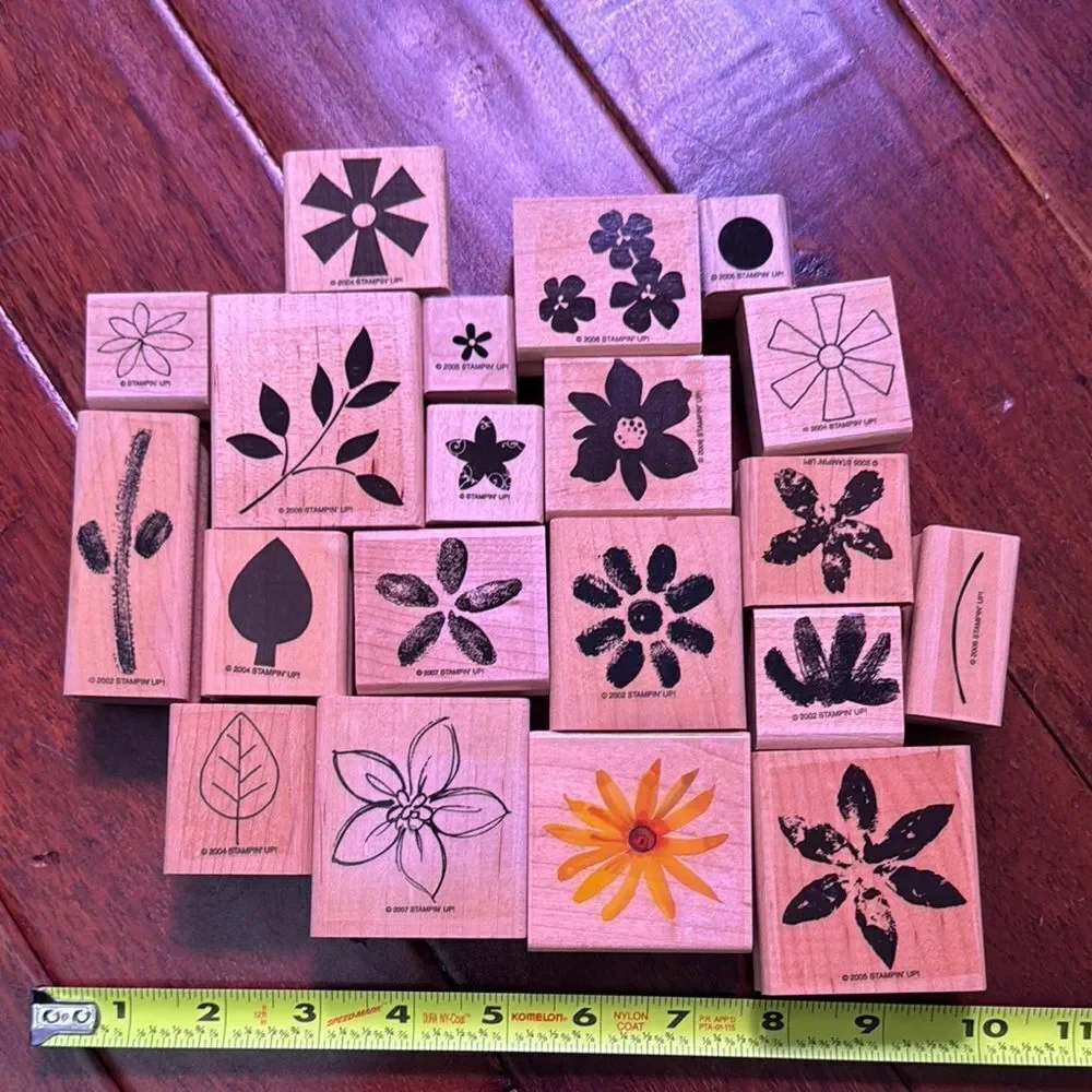 Stampin' Up! Black Floral Rubber Stamp